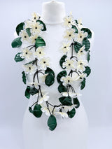 Handmade Poppy Necklace | Recycled Plastic & Hand Embroidered Ribbon Jewelry - Long