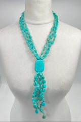 Handmade Vintage Turquoise stone necklace