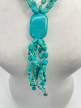 Handmade Vintage Turquoise stone necklace