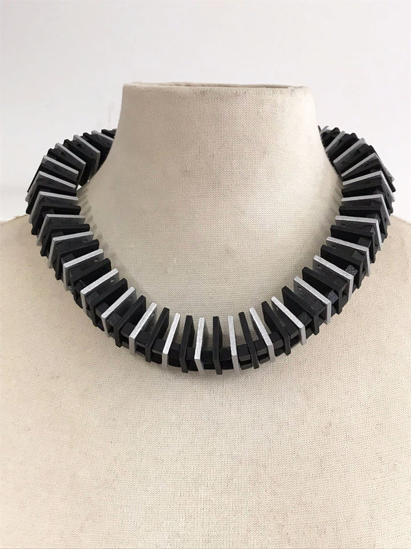 Shakespeare's Collar Small Squares Necklace - Short - Duo - Jianhui London