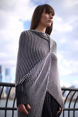 Wearable Art - Hand Crocheted Faux Pearl Shawl - Jianhui London