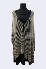 Wearable Art - Faux Pearls Rectangular Shawl - Jianhui London