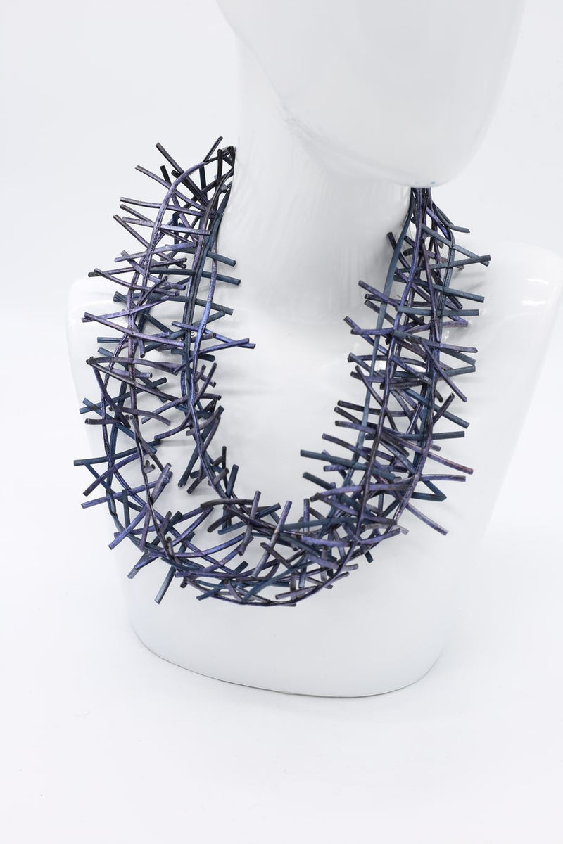 3 Strand Birds Nest Necklace - Hand-painted - Jianhui London