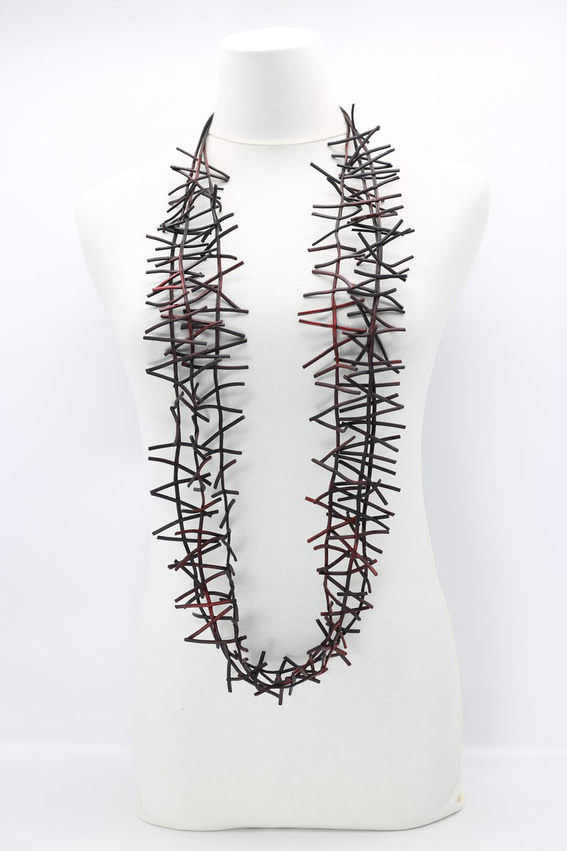 3 Strand Birds Nest Necklace - Hand-painted - Jianhui London