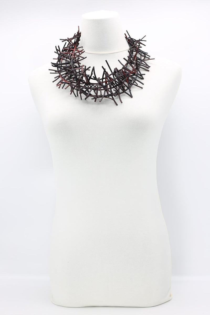 3 Strand Birds Nest Necklace - Hand-painted - Jianhui London