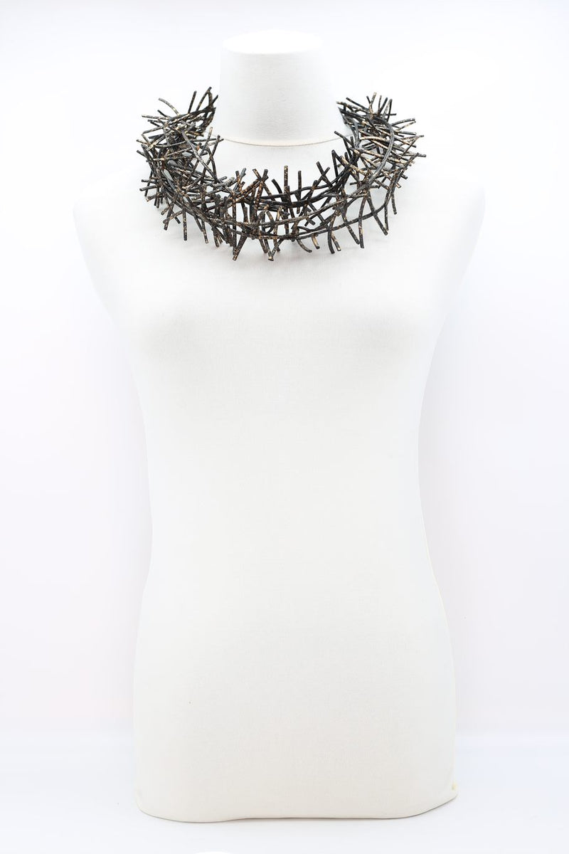 3 Strand Birds Nest Necklace - Hand-painted - Jianhui London