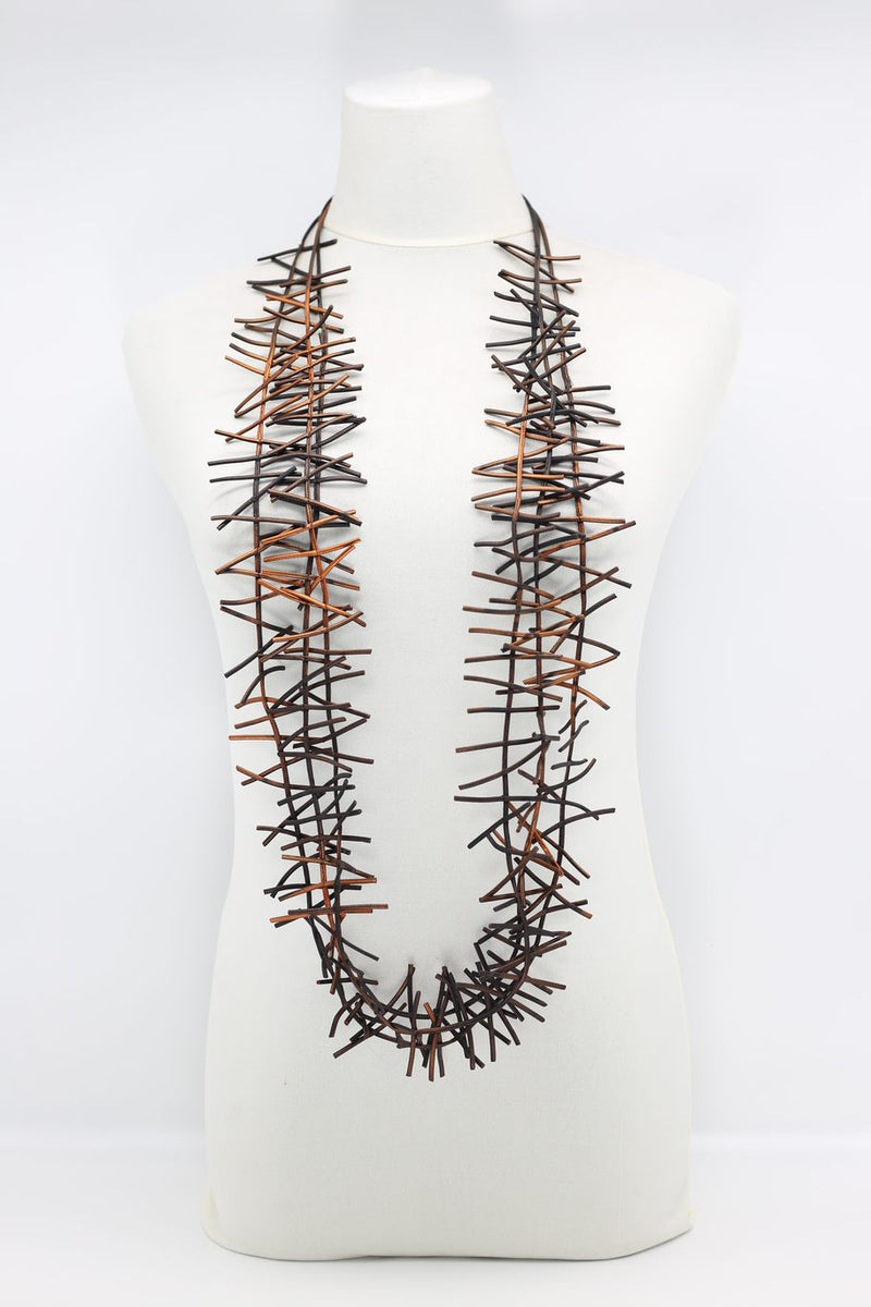 3 Strand Birds Nest Necklace - Hand-painted - Jianhui London