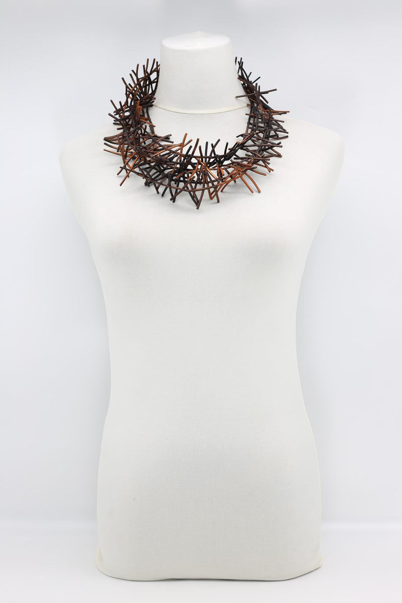 3 Strand Birds Nest Necklace - Hand-painted - Jianhui London