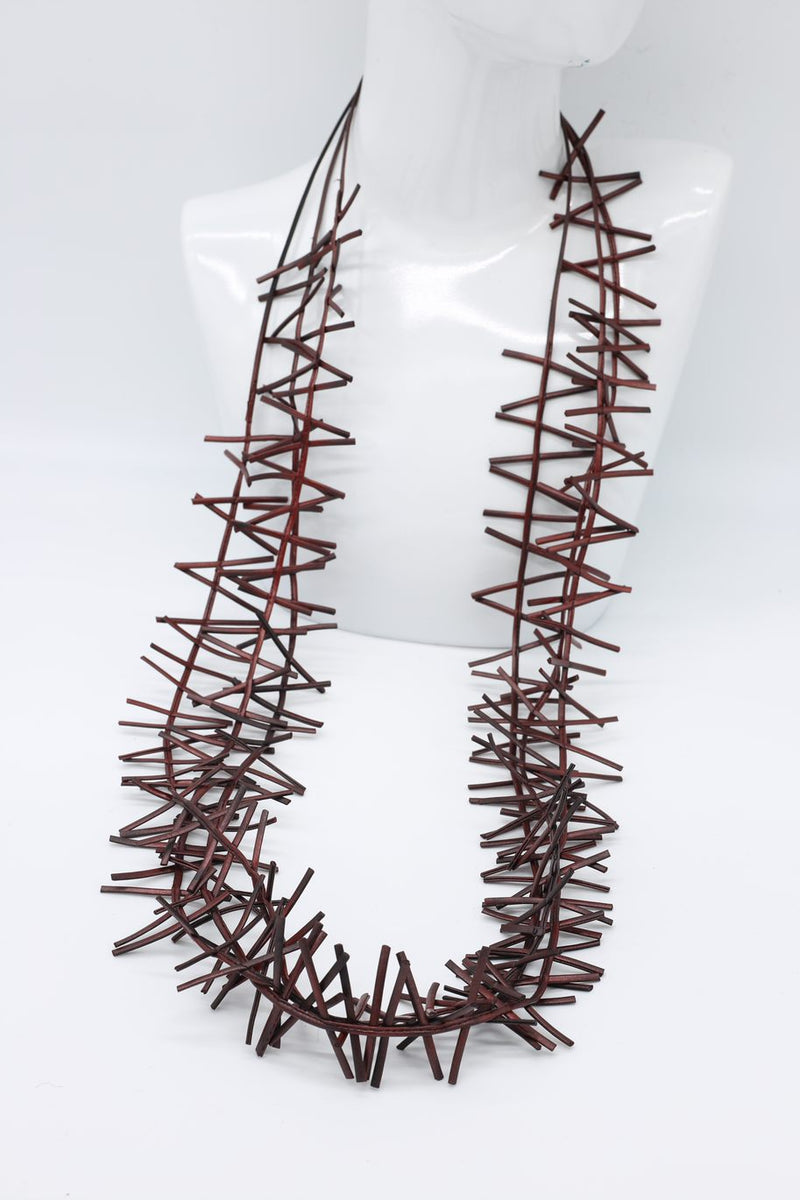 3 Strand Birds Nest Necklace - Hand-painted - Jianhui London