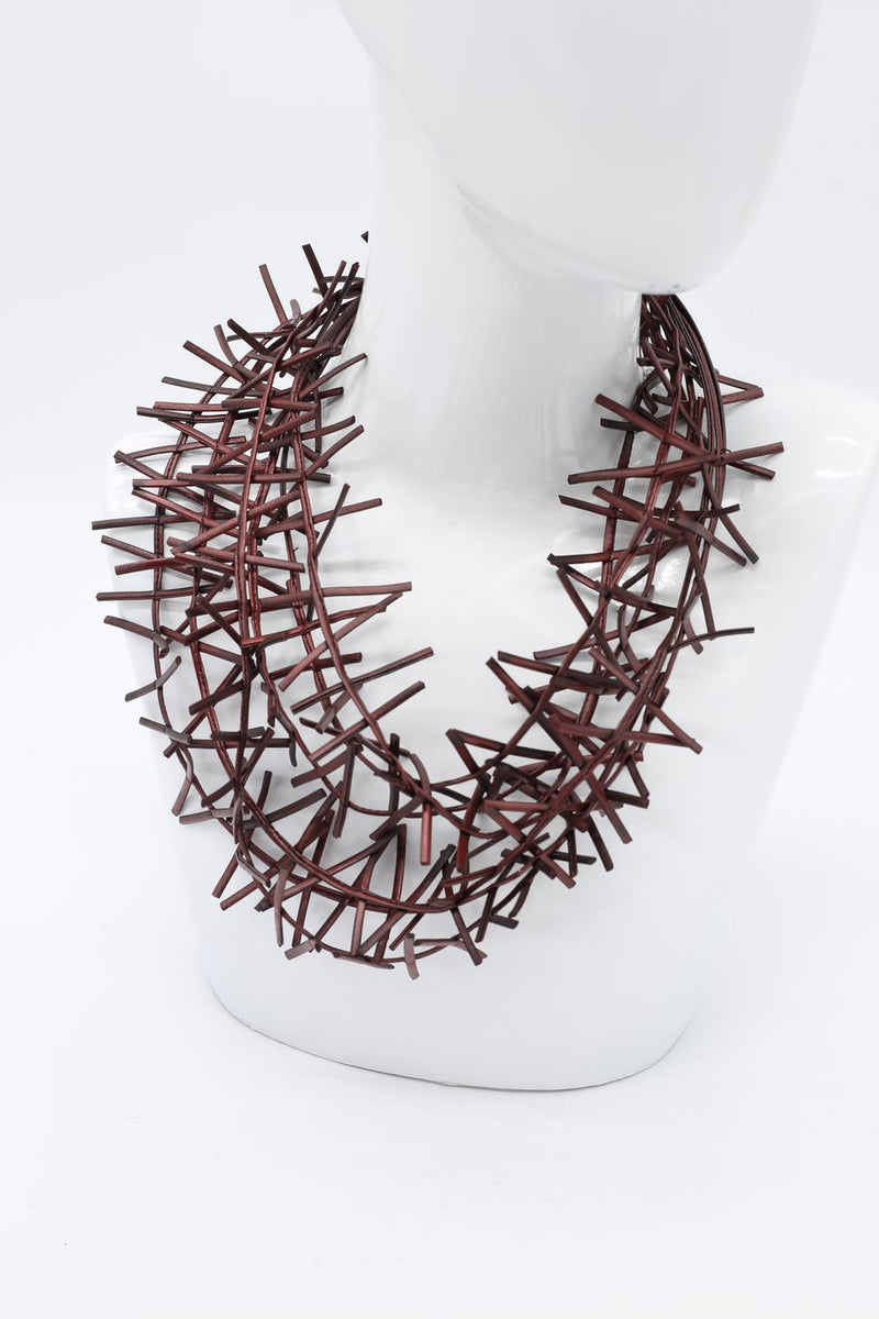 3 Strand Birds Nest Necklace - Hand-painted - Jianhui London