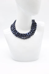 Faceted Wooden Beads Necklaces - Jianhui London