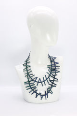 Recycled Leatherette Fir Necklaces - Hand painted - Jianhui London