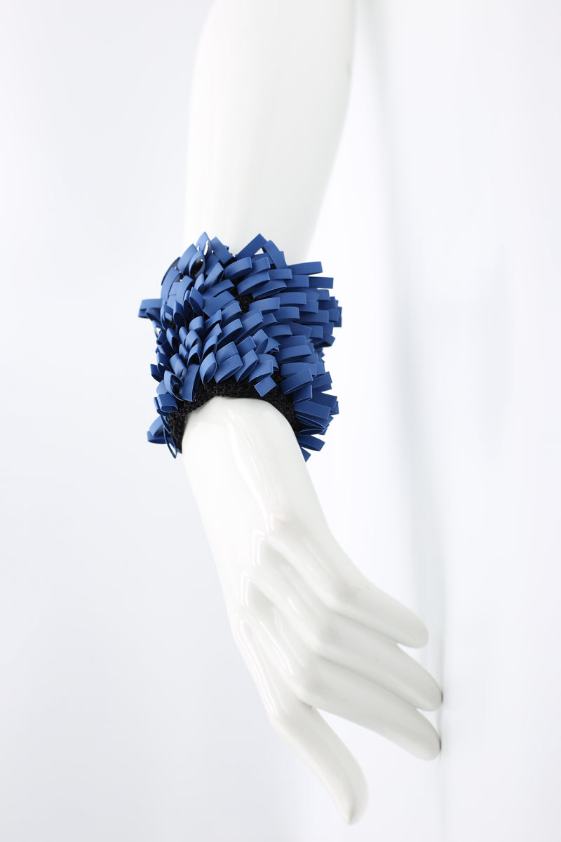 Recycled Rubber Loops Cuff Bracelet - Jianhui London
