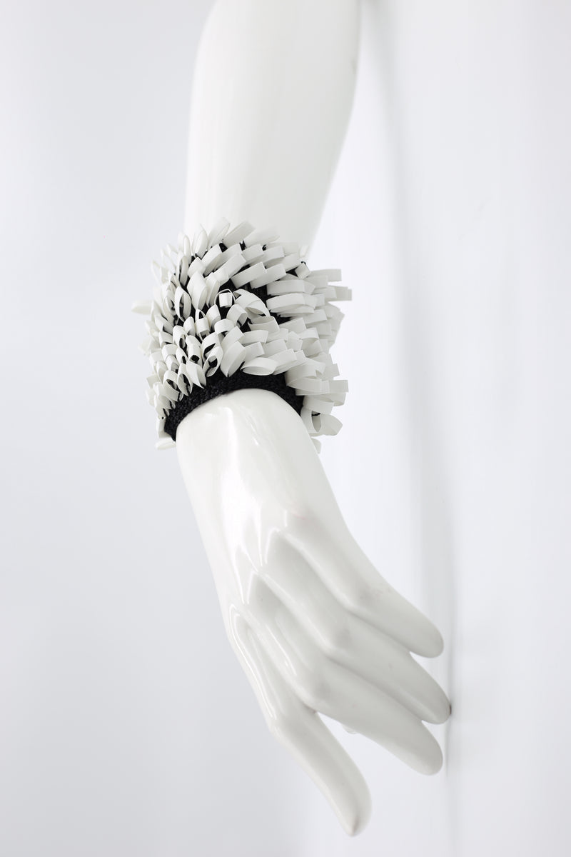 Recycled Rubber Loops Cuff Bracelet - Jianhui London