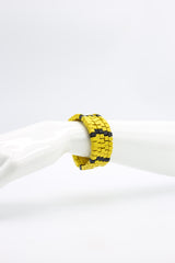 Pashmina Wooden Beads Snake Bracelet - Mosaic - Jianhui London
