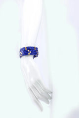 Pashmina Wooden Beads Snake Bracelet - Mosaic - Jianhui London