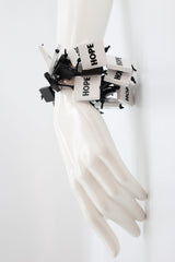 Black and White Hope Squares Bracelet - Jianhui London