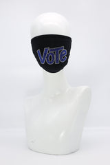 Vote face mask - Black, blue, silver - Jianhui London