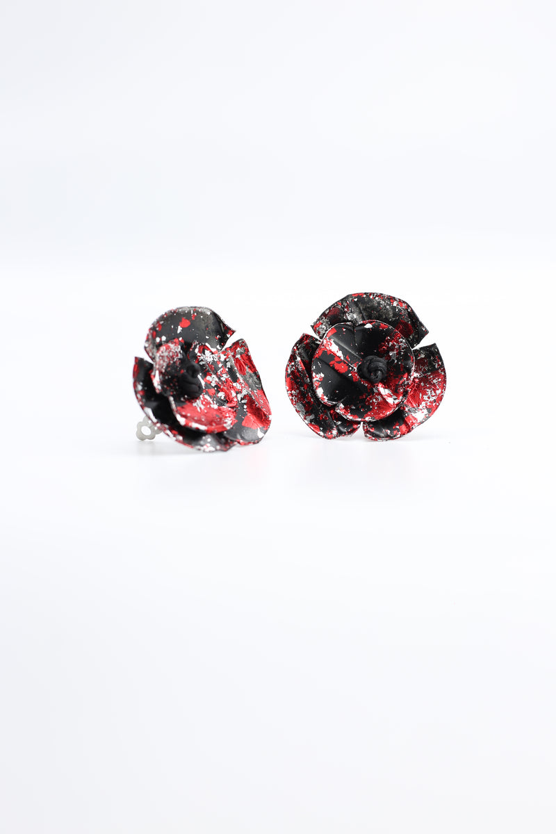 Aqua Poppy Earrings - Jianhui London