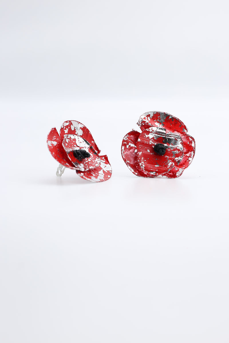 Aqua Poppy Earrings - Jianhui London