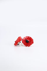 Clip on Sunflower Earrings - Hand painted - Jianhui London