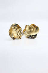 Big 3-Water Lily Leaf Earrings - Jianhui London