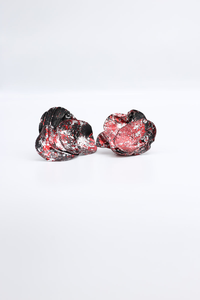 Big 3-Water Lily Leaf Earrings - Jianhui London