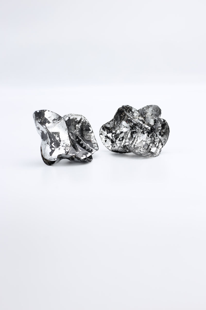 Big 3-Water Lily Leaf Earrings - Jianhui London
