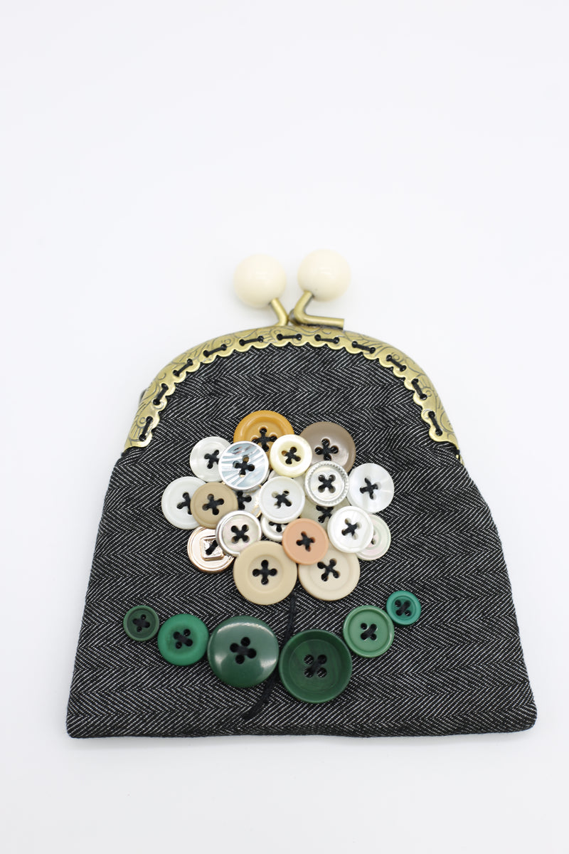 Coin purse, small purse, floral - Folksy