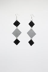 Squares Chandelier Earrings - Jianhui London