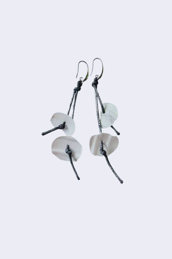 Aqua Coral earrings-Hand painted - Jianhui London
