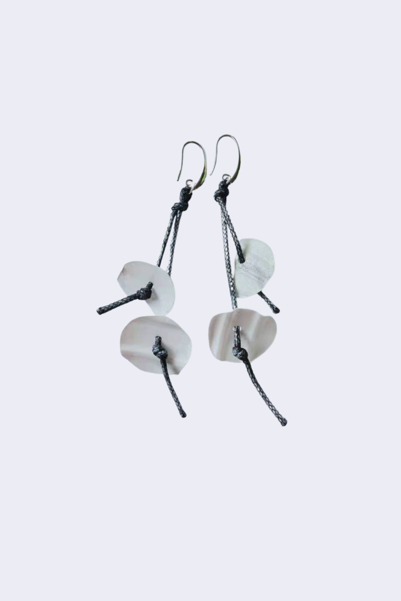 Aqua Coral earrings-Hand painted - Jianhui London