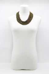 Mini Crystals on Hand-crocheted Cord Necklaces - Jianhui London
