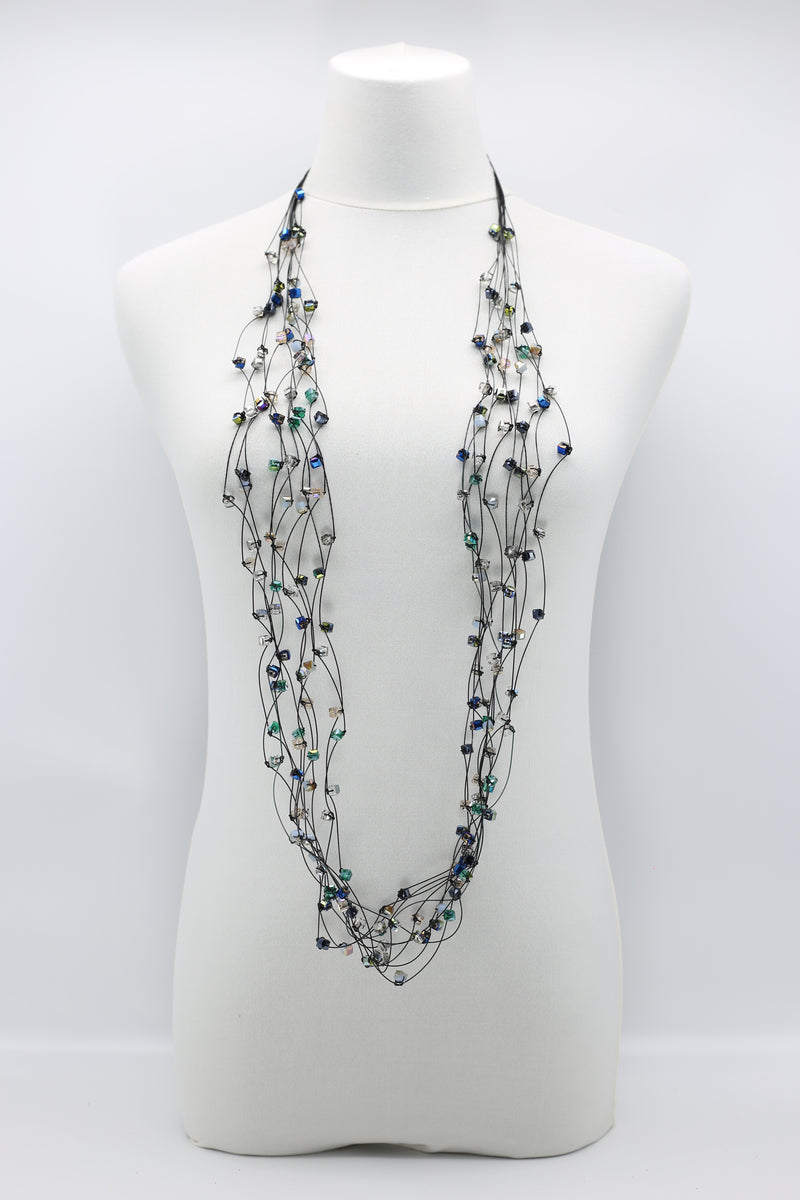 10-stand Crystal Knotted Necklaces - Jianhui London