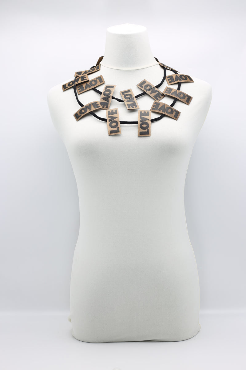 LOVE Ribbon Necklaces - Jianhui London