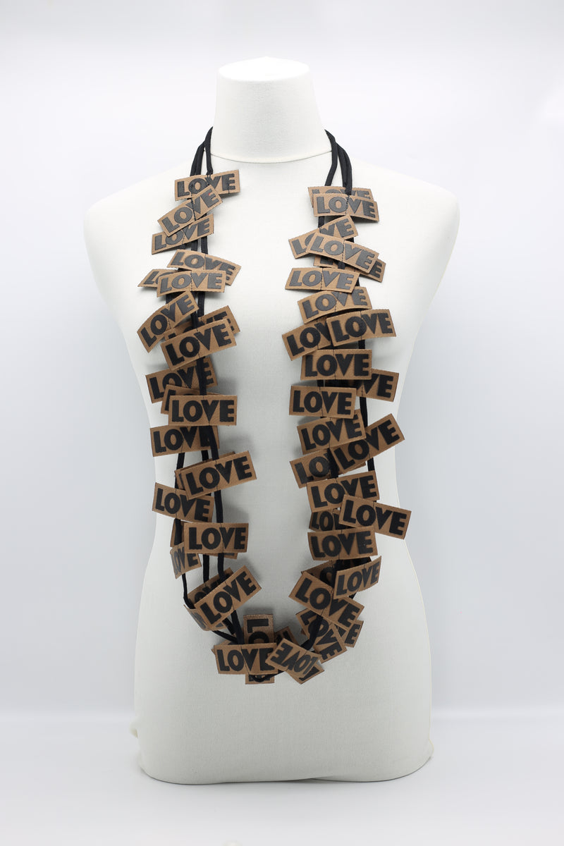 LOVE Ribbon Necklaces - Jianhui London