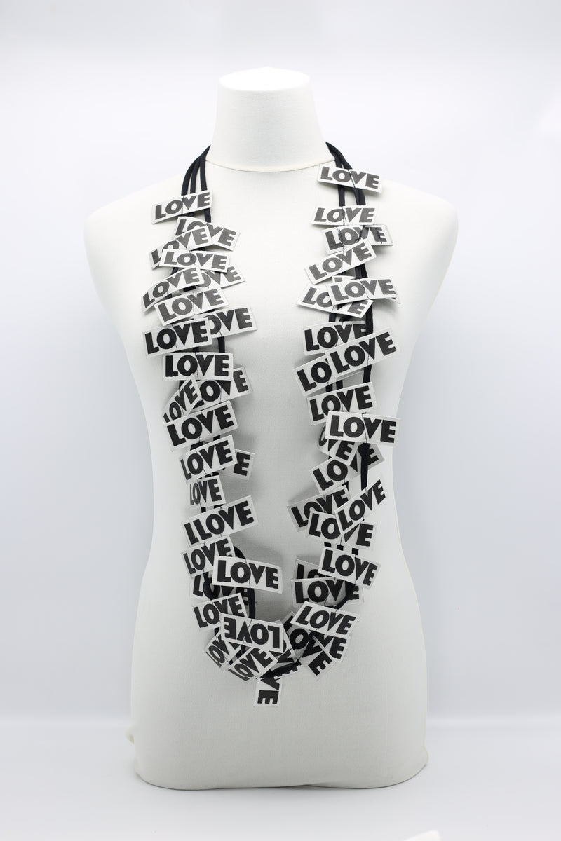 LOVE Ribbon Necklaces - Jianhui London