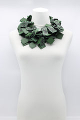 LOVE Ribbon & Squares Necklaces Set - Jianhui London