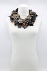 LOVE Ribbon & Squares Necklaces Set - Jianhui London