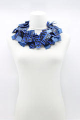 LOVE Ribbon & Squares Necklaces Set - Jianhui London