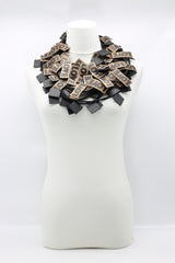LOVE Ribbon & Squares Necklaces Set - Jianhui London