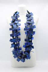 LOVE Ribbon & Squares Necklaces Set - Jianhui London