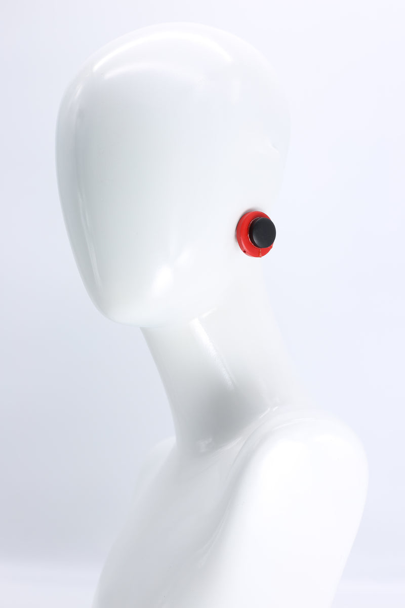 Clip-on Round Earrings - 2 Layers - Jianhui London