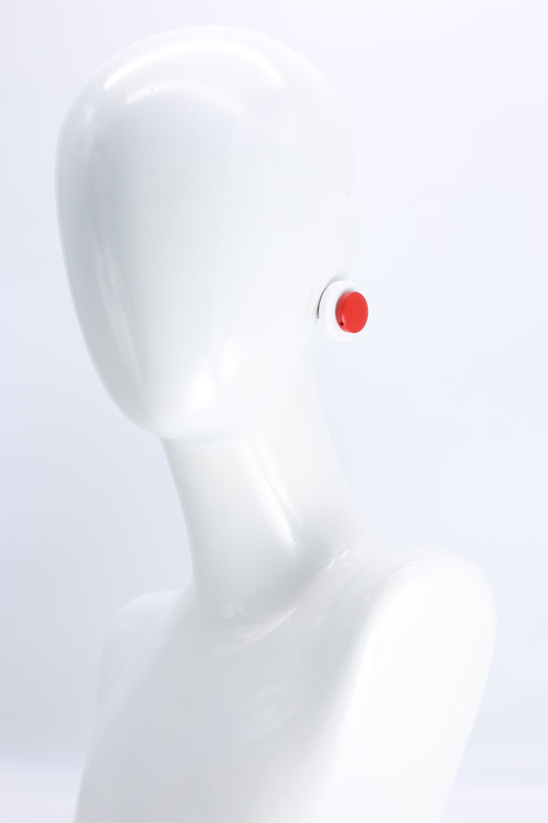 Clip-on Round Earrings - 2 Layers - Jianhui London
