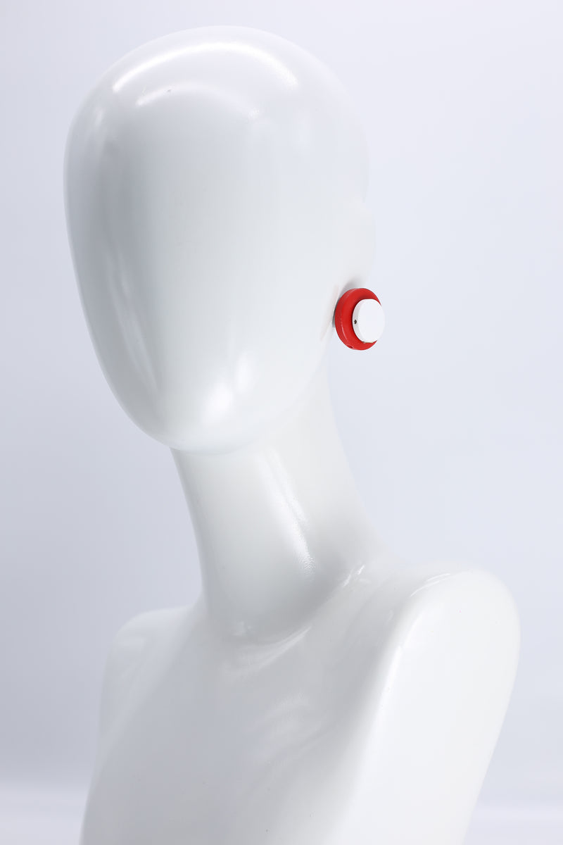 Clip-on Round Earrings - 2 Layers - Jianhui London
