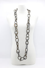 Rubber Chain Necklace - Thick Loops - Jianhui London