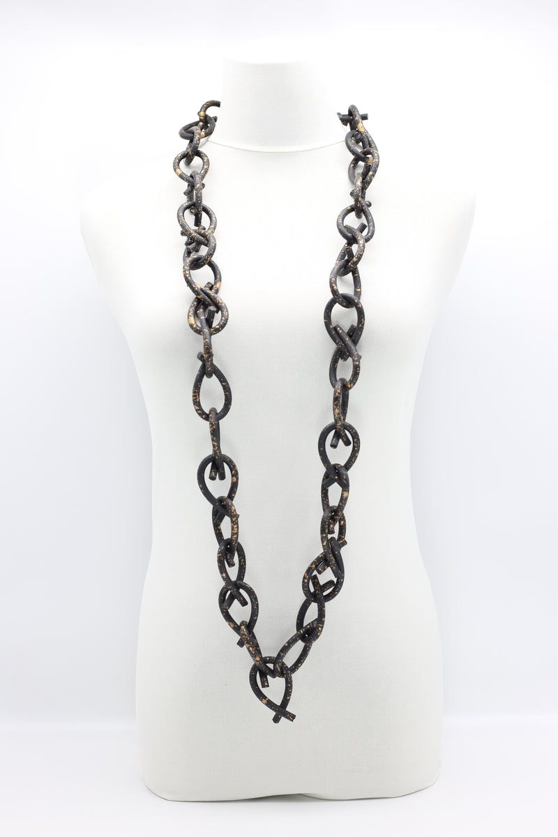 Rubber Chain Necklace - Thick Loops - Jianhui London