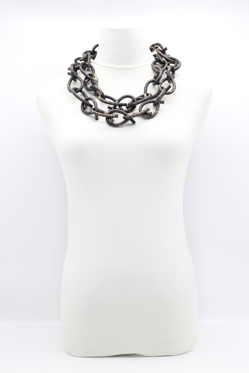 Rubber Chain Necklace - Thick Loops - Jianhui London