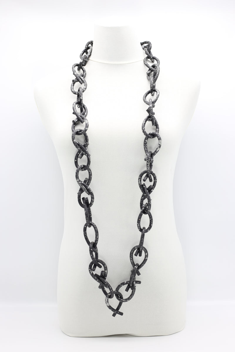 Rubber Chain Necklace - Thick Loops - Jianhui London