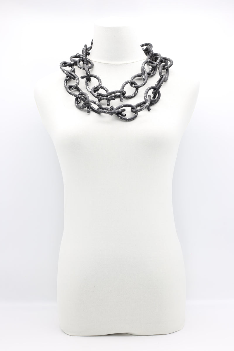 Rubber Chain Necklace - Thick Loops - Jianhui London